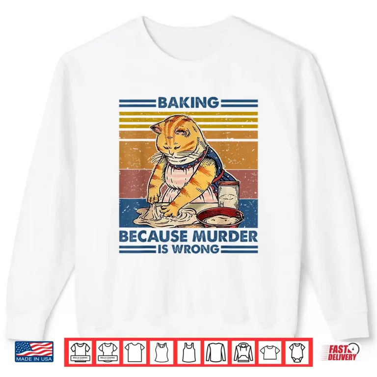 Sweatshirt Cat Funny Vinatge Shirt