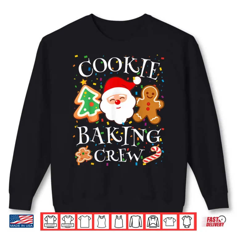 Sweatshirt Christmas Cookie Baking Crew Cookie Crew Family Kids Pajamas Shirt