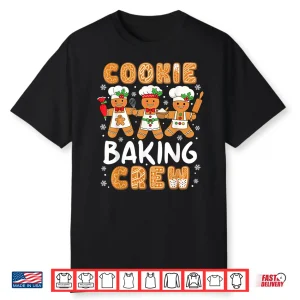 Cookie Baking Crew Christmas Funny Gingerbread Lovers Kids Shirt