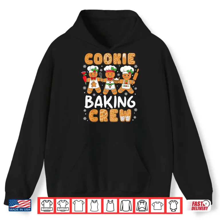 Hoodie Cookie Baking Crew Christmas Funny Gingerbread Lovers Kids Shirt