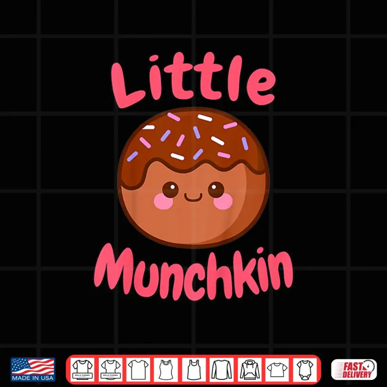 Design Little Munchkin Donut Lover Kids Foodie Baking Kids Toddler Shirt