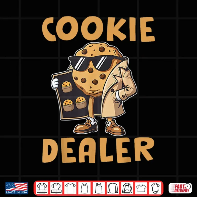 Design Cookie Dealer Seller Chocolate Chip Lover Cookies Crew Kids Shirt