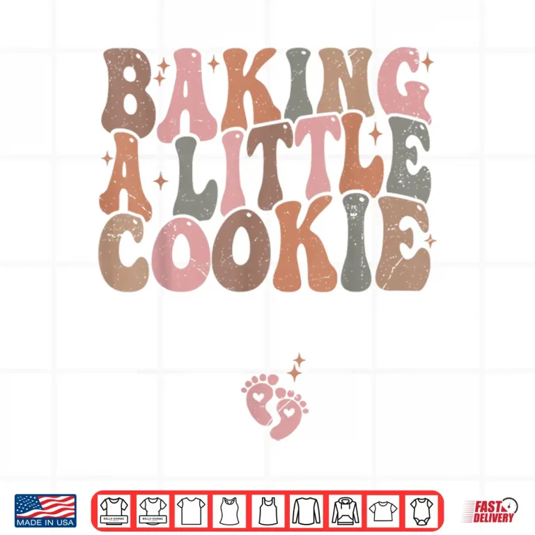 Design Baking a Little Cookie Christmas Pregnancy Announcement Shirt