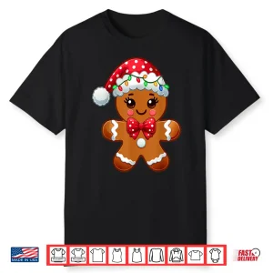 Christmas Holiday Cute Gingerbread Man Baking Lover Women Shirt
