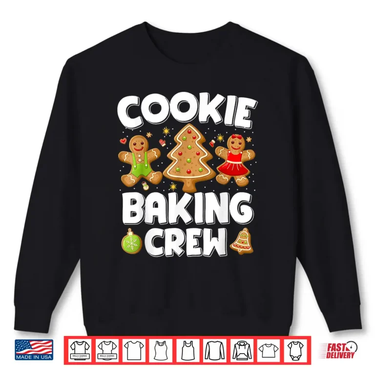Sweatshirt Cookie Baking Crew Christmas Gingerbread Team Squad Family Shirt