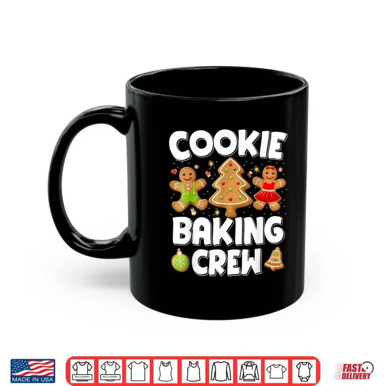 Mug Cookie Baking Crew Christmas Gingerbread Team Squad Family Shirt