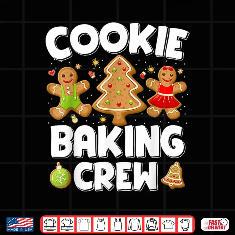 Design Cookie Baking Crew Christmas Gingerbread Team Squad Family Shirt