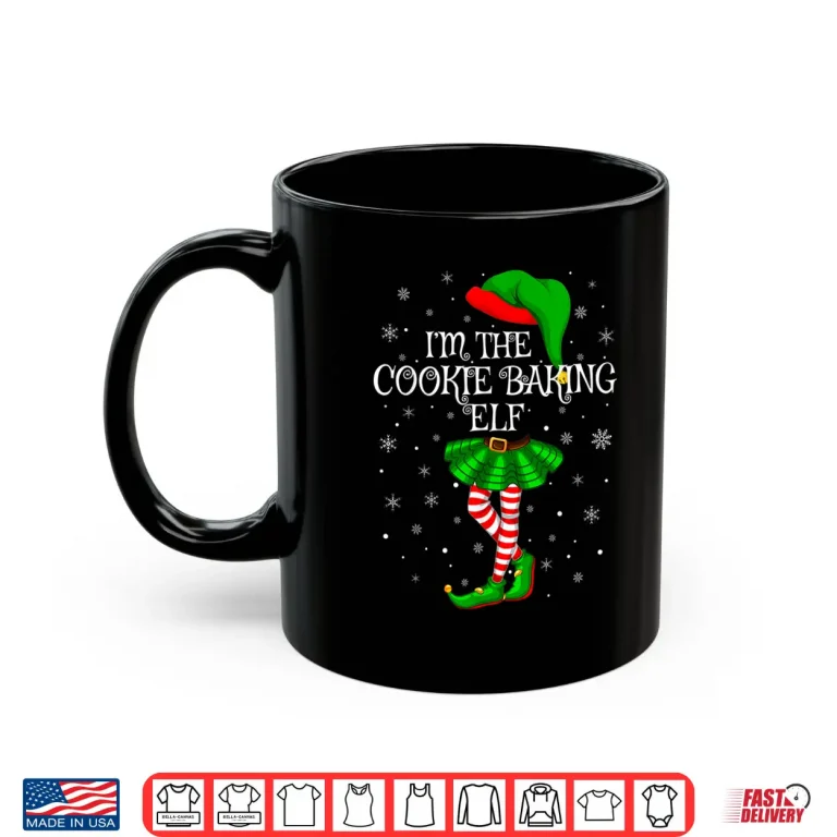 Mug Family Matching Women Girls The Cookie Baking Elf Christmas Shirt