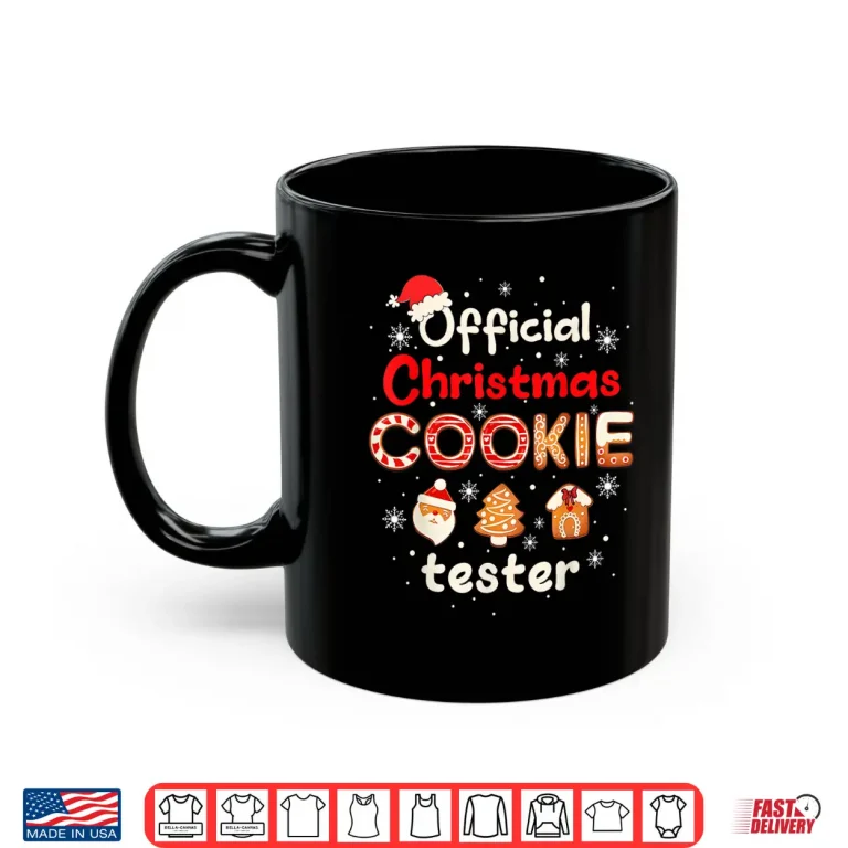 Mug Official Christmas Cookie Tester Taster Baking Crew Toddler Shirt