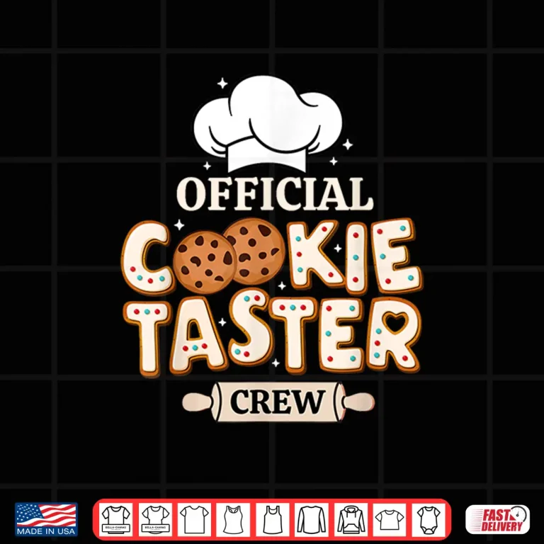 Design Official Cookie Taster Crew Funny Baking Team Family Holiday Shirt