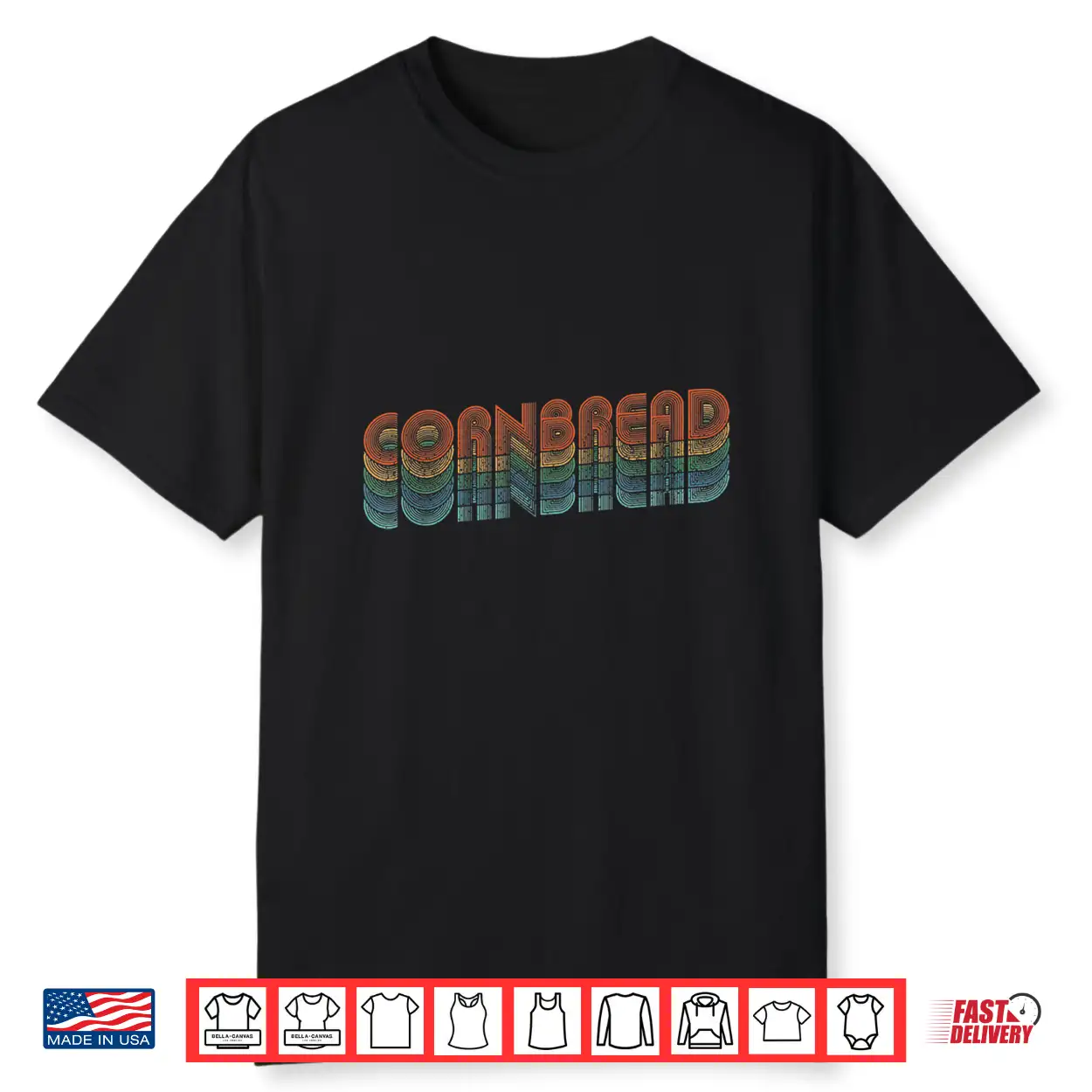 Vintage Cornbread Baking Bread Lovers Retro Pastry Shirt