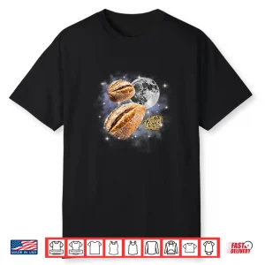 Vintage Three Sourdough Moon Baking Baker Bakery Lover Shirt