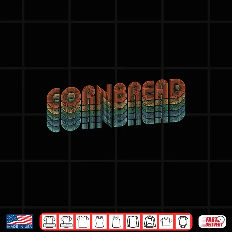 Design Vintage Cornbread Baking Bread Lovers Retro Pastry Shirt