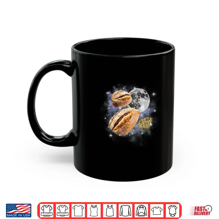 Mug Vintage Three Sourdough Moon Baking Baker Bakery Lover Shirt