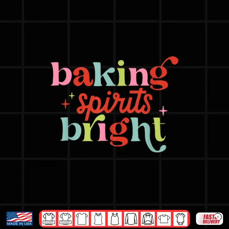 Design Baking Spirits Bright Christmas Baking Crew Shirt