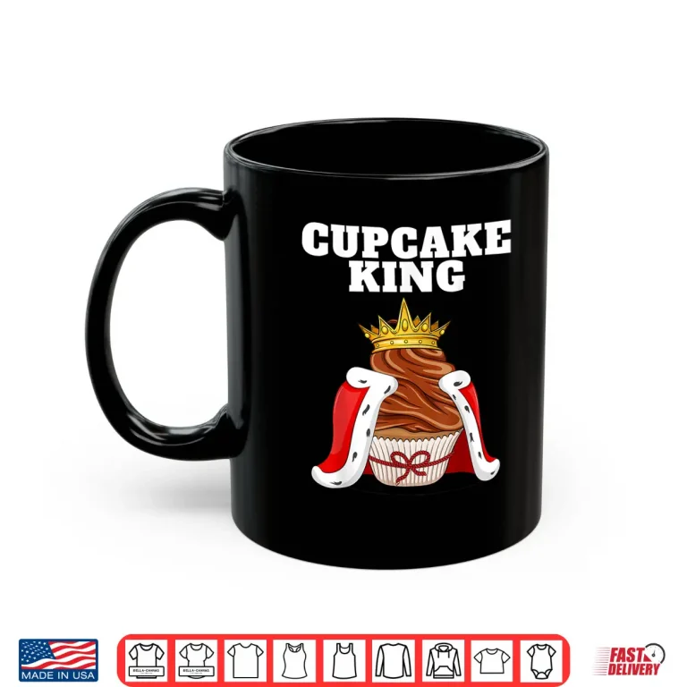 Mug Cupcake King Mens Home Cake Baking Shirt Cute Cupcake Shirt