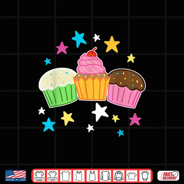 Design Funny Baking Delicious Cupcake Lover Cupcakes Shirt