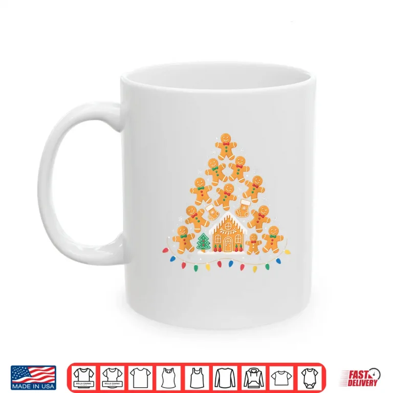 Mug Gingerbread Christmas Tree Lights Xmas Cookie Baking Team Shirt
