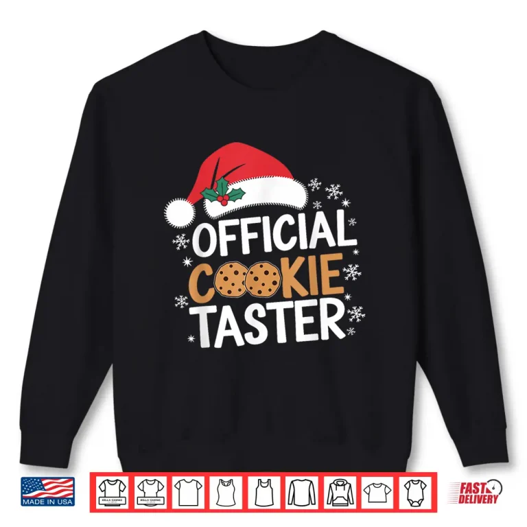 Sweatshirt Official Cookie Tester Funny Christmas Taster Baking Crew Shirt