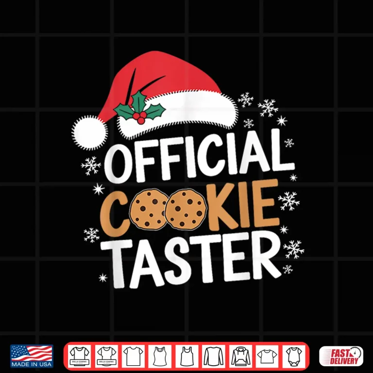 Design Official Cookie Tester Funny Christmas Taster Baking Crew Shirt