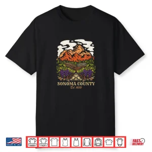 Sonoma County Vineyard California Winery Wine Lover Shirt