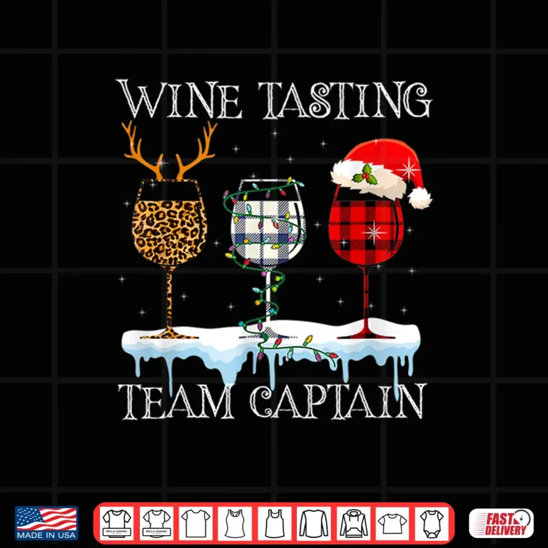 Design Wine Tasting Team Captain Wine Christmas Costume Shirt