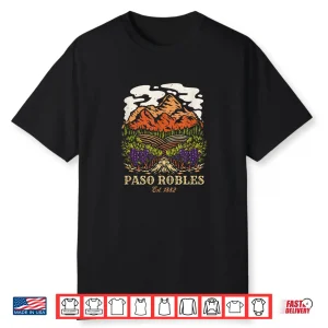 Paso Robles Vineyard California Winery Wine Lover Shirt
