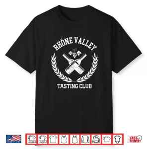 Preppy Varsity Aesthetic Rhone Valley Tasting Club Shirt