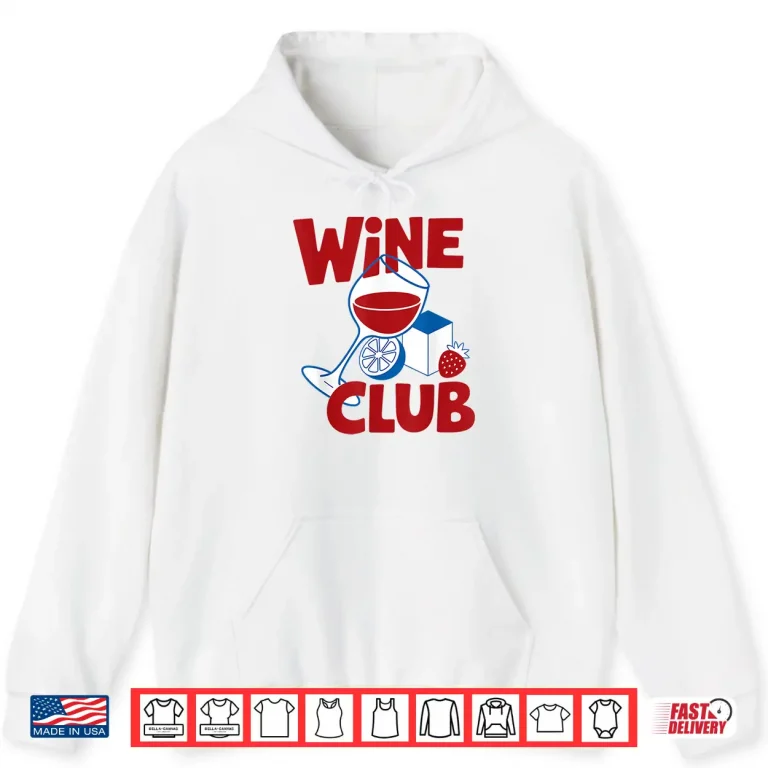 Hoodie Red and White Wine Tasting Graphic Design Shirt