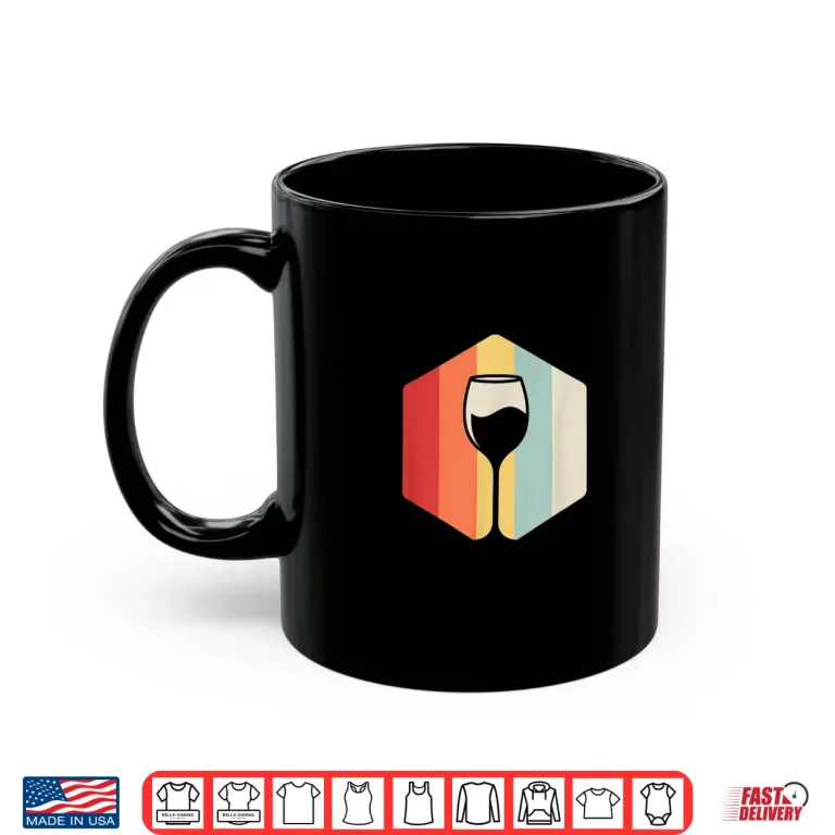 Mug Retro Wine Glass Gift For Sommeliers Professional Shirt
