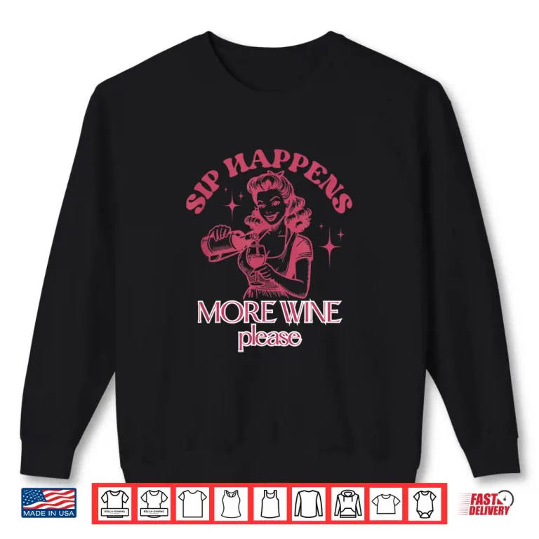 Sweatshirt Red and White Wine Tasting Professional Graphic Shirt