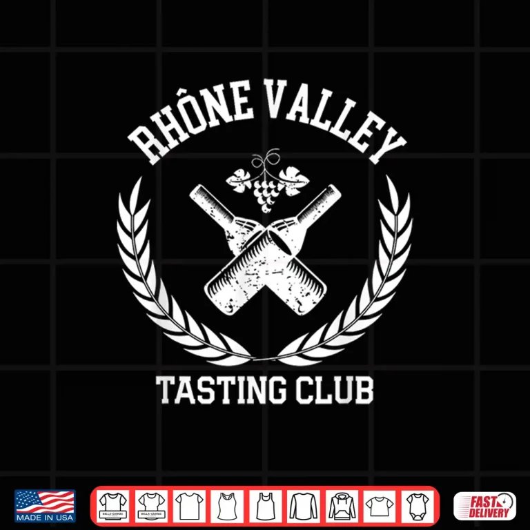 Design Preppy Varsity Aesthetic Rhone Valley Tasting Club Shirt