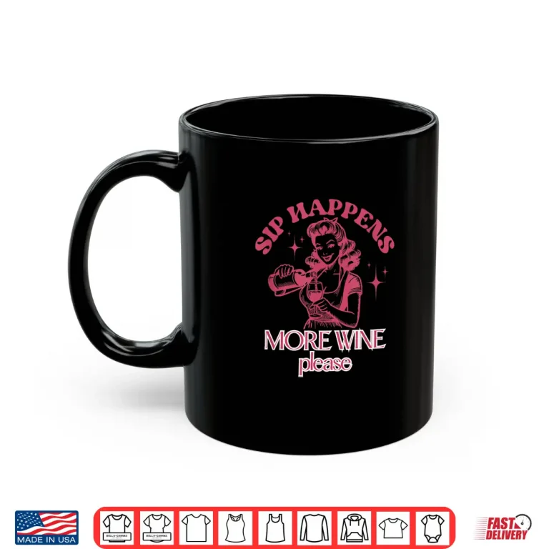 Mug Red and White Wine Tasting Professional Graphic Shirt