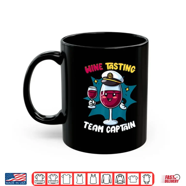 Mug Wine Tasting Team Captain Professional Minimalist Modern Shirt