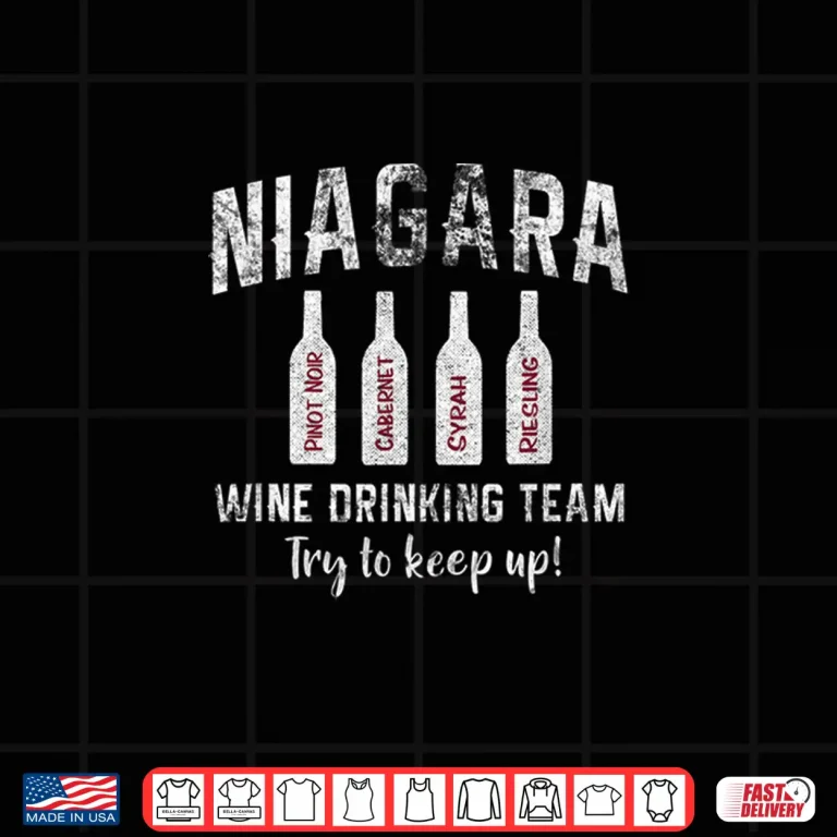 Design Niagara Wine Trail Wine Drinking Team Wine Tour Tasting Shirt
