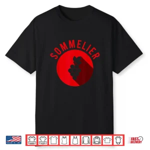 Wine Steward Grapes Sommelier Restaurant Worker Waiter Shirt