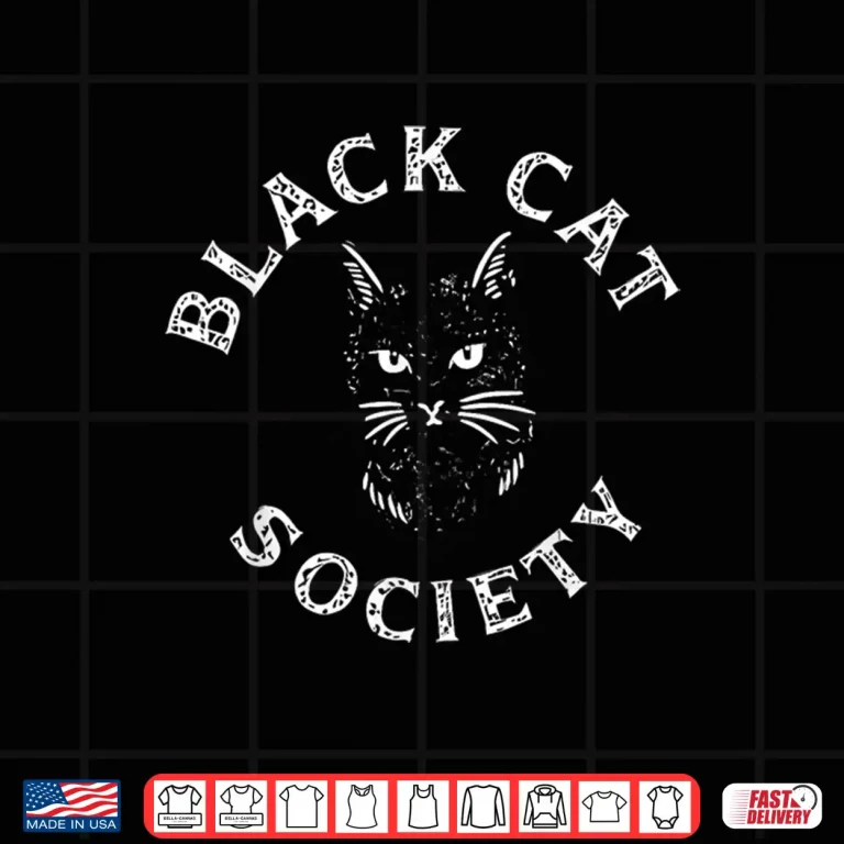Design Black Cat Society Misunderstood Cat Awareness Shirt