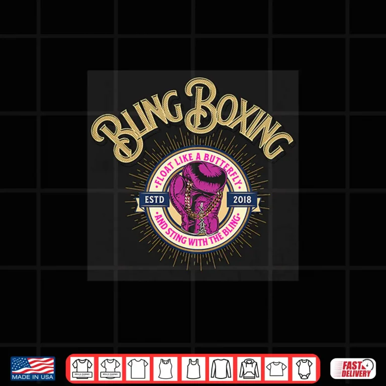 Design Bling Boxing Professional Minimalist Modern Graphic Shirt