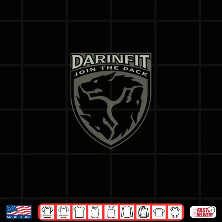Design Mens DARINFIT Wolfpack Professional Graphic Identity Shirt