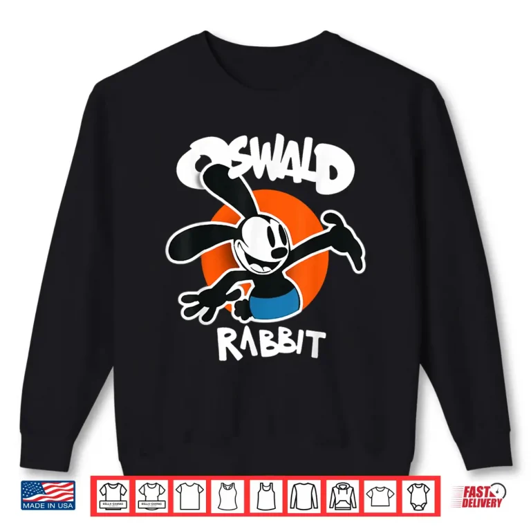 Sweatshirt Oswald Rabbit Vintage Cartoon Bunny Professional Graphic Shirt