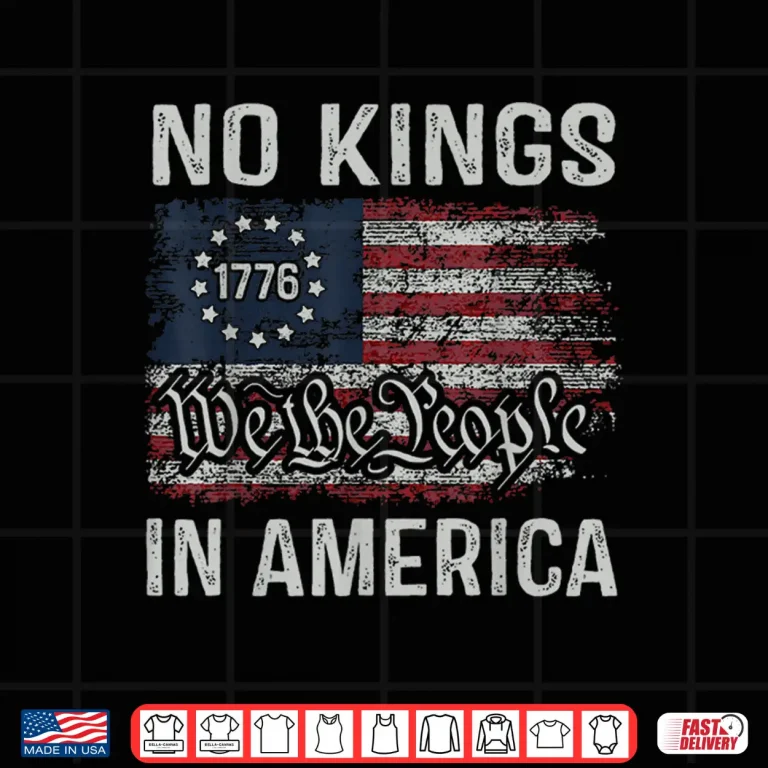 Design No Kings In America Professional Minimalist Modern Shirt
