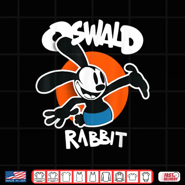 Design Oswald Rabbit Vintage Cartoon Bunny Professional Graphic Shirt