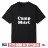 Camp Professional Minimalist Modern Graphic Identity Shirt