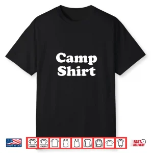 Camp Professional Minimalist Modern Graphic Identity Shirt