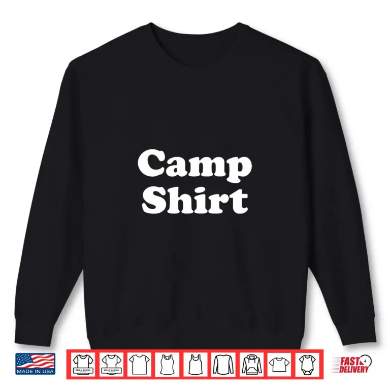 Sweatshirt Camp Professional Minimalist Modern Graphic Identity Shirt