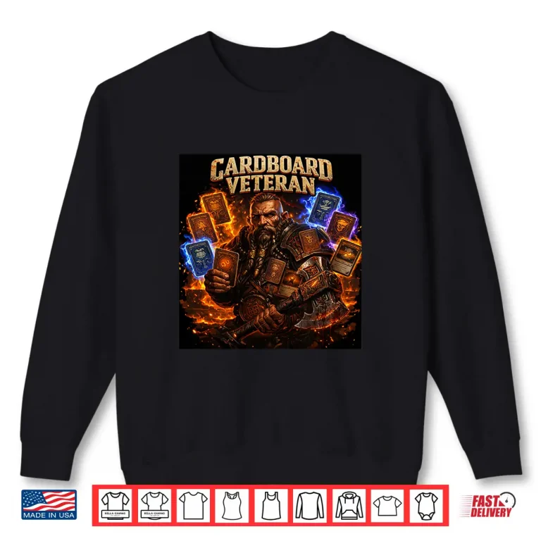 Sweatshirt Cardboard Veteran Fantasy Gamer TCG Professional Shirt