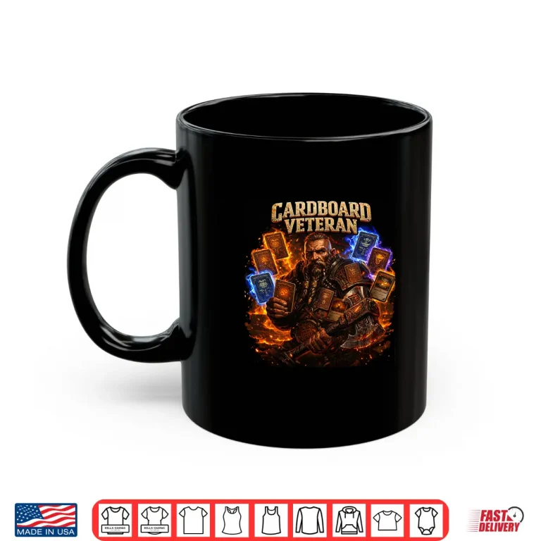 Mug Cardboard Veteran Fantasy Gamer TCG Professional Shirt