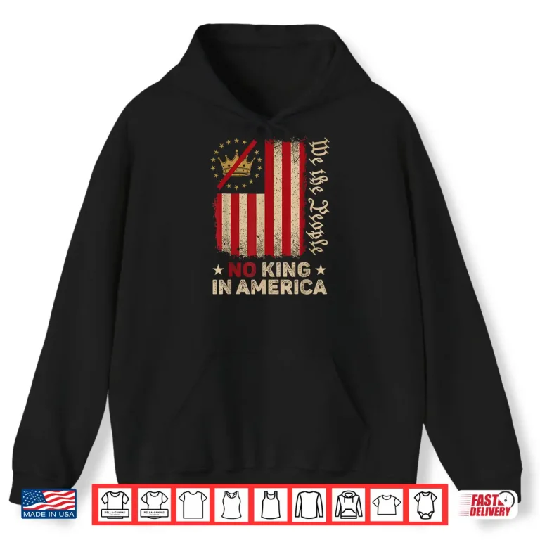 Hoodie No King Professional Minimalist Modern Graphic Identity Shirt