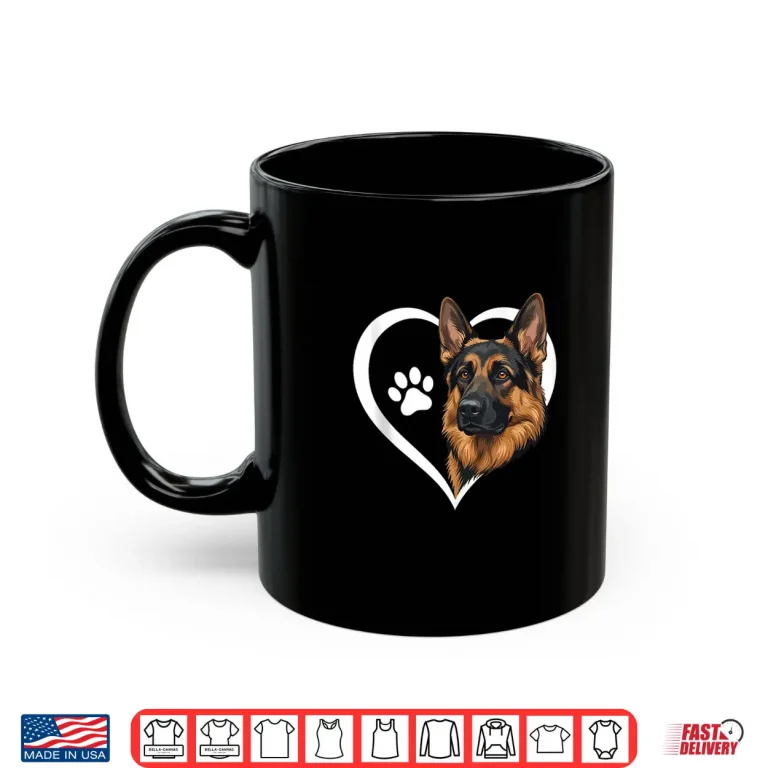 Mug German Shepherd Heart Shirt