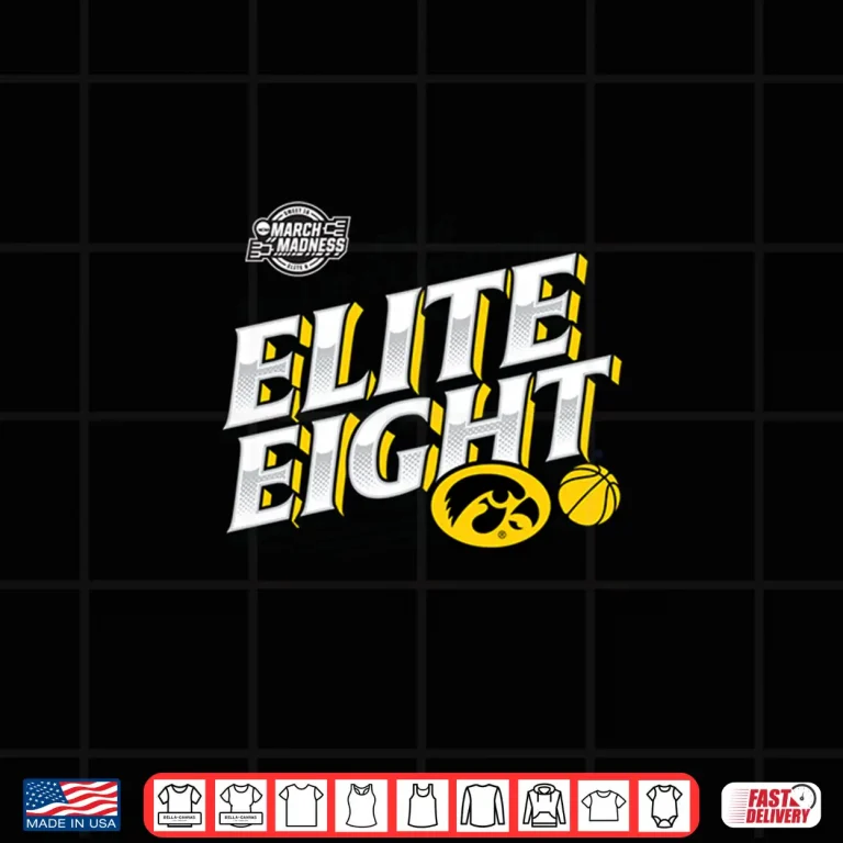 Design Iowa Mens Basketball Elite Eight March Madness Classic Shirt